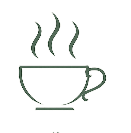 rauchende Tasse mit Bio Tee